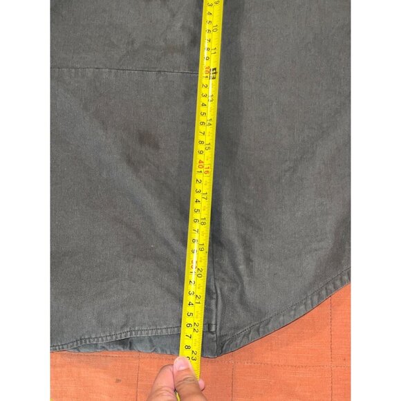 Eileen. Fisher Cottoon Hemp Stretch Shot Overalls  Size 2x Womens in Green Army - Picture 7 of 11